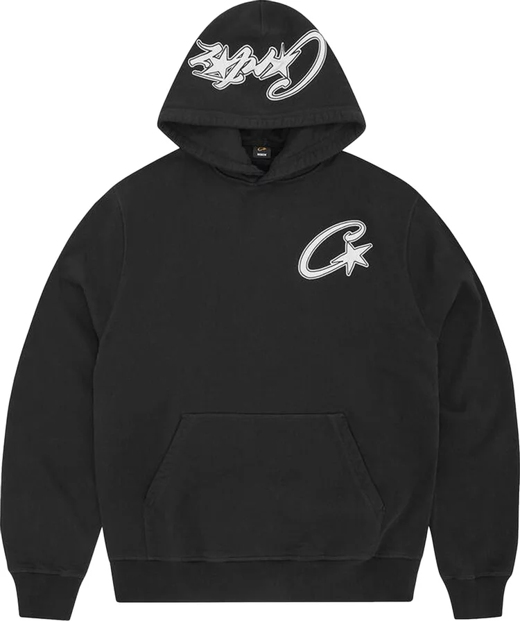 Corteiz Satin C-Star Aplique Hoodie