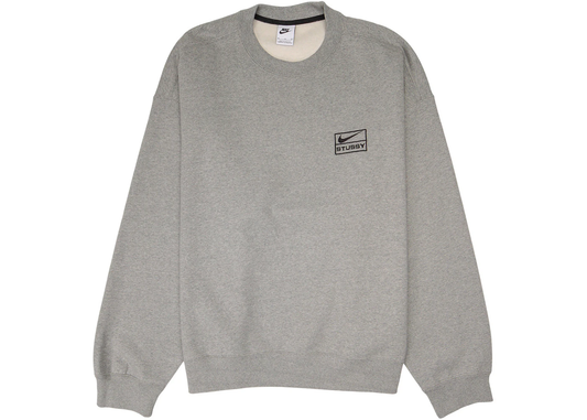 Nike x Stussy Crewneck Fleece Grey