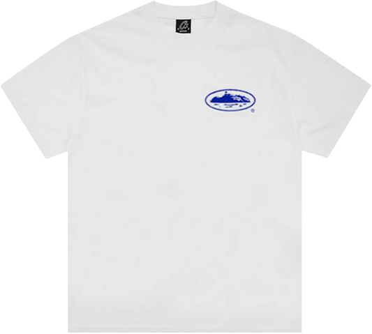 Corteiz Halftone Island Tee White/Blue