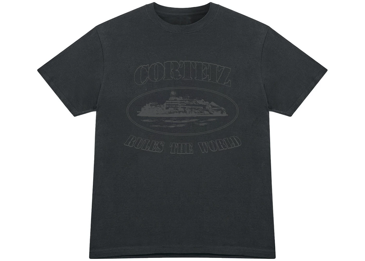 Corteiz OG Alcatraz T-Shirt Triple Black