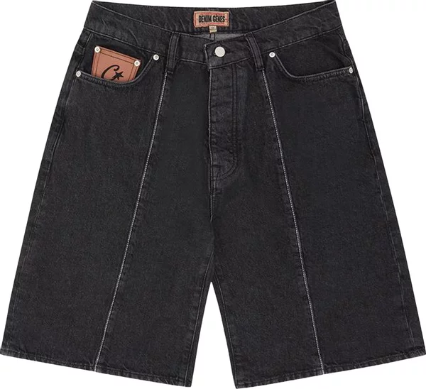 Corteiz C-Star Denim Jorts Black