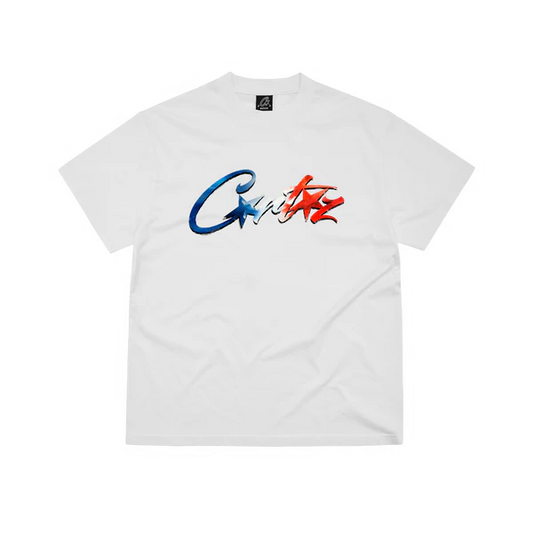 Corteiz Francais Allstarz Tee White