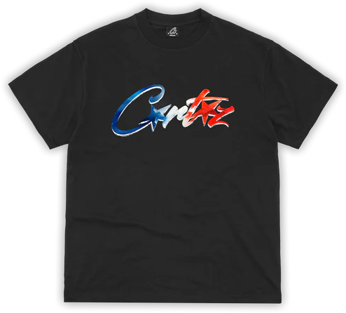 Corteiz Francais Allstarz Tee Black