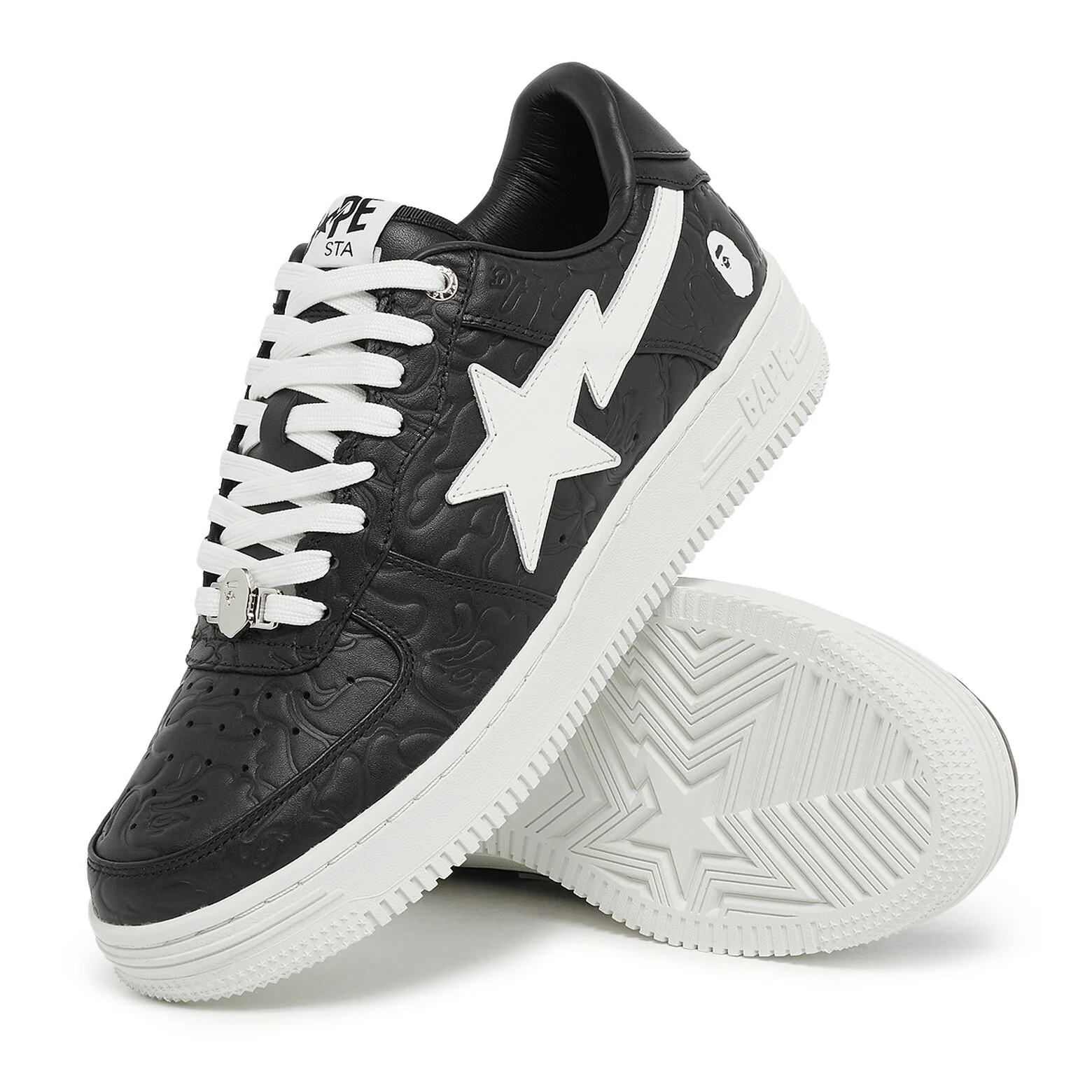 A Bathing Ape BapeSta Low 'Line Camo Black'