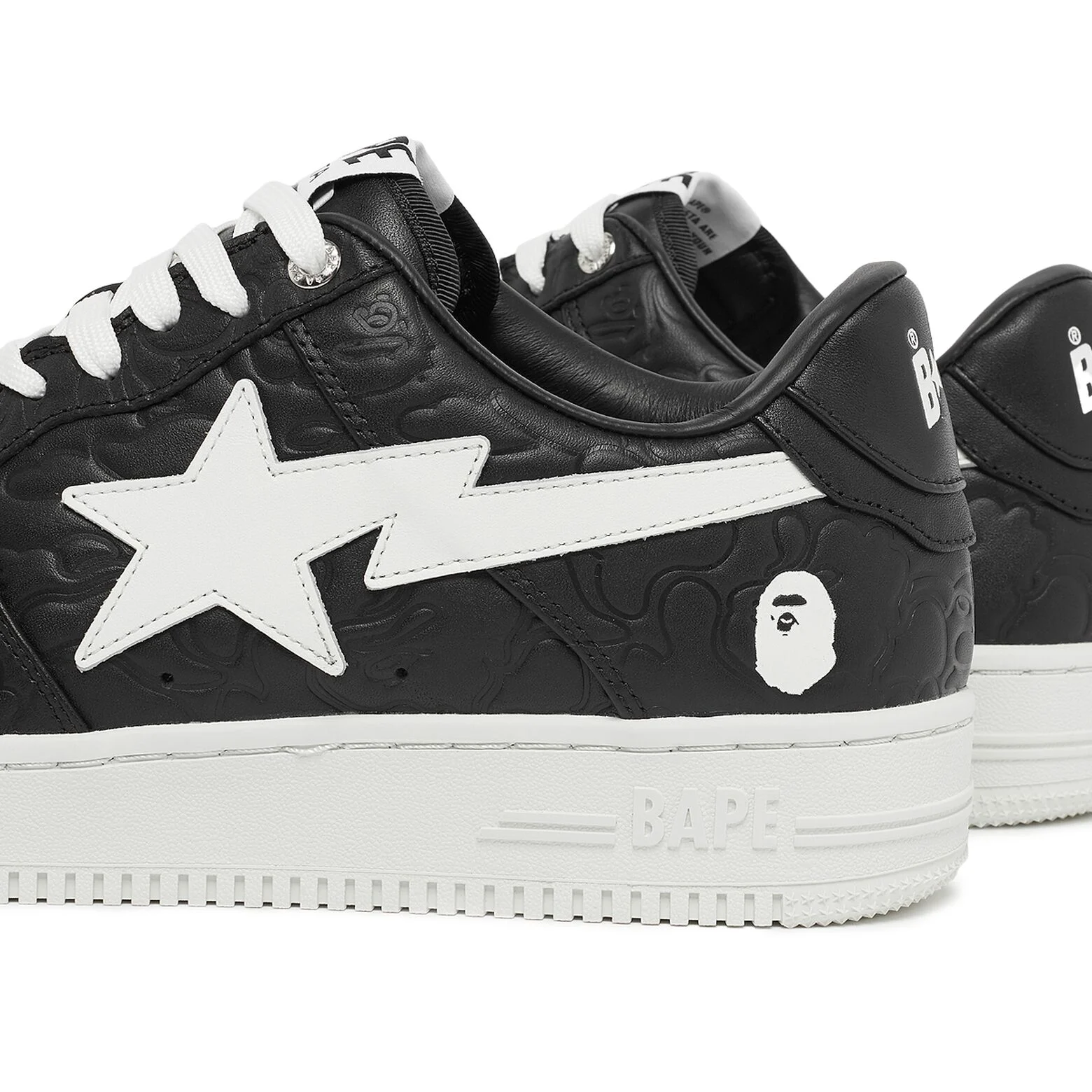A Bathing Ape BapeSta Low 'Line Camo Black'
