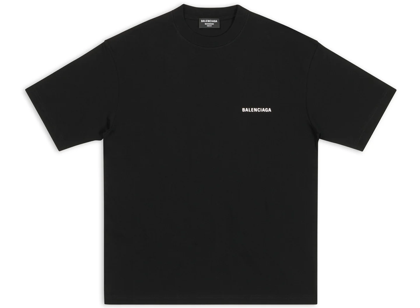 Balenciaga Logo T-Shirt Medium Fit Black