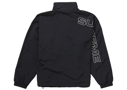 Supreme Spellout Embroidered Track Jacket Black