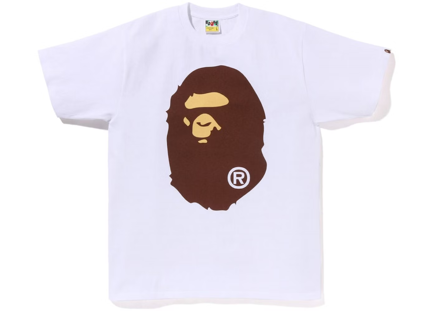 Bape Pigment Big Ape Head Tee White