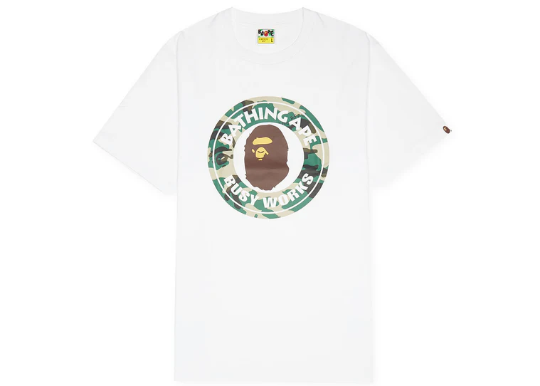 A Bathing Ape Woodland Camo Busy Works Tee M