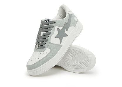 A Bathing Ape Bape Sta #4 Line Camo White Grey