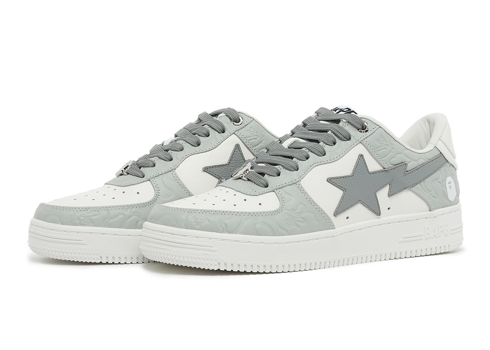 A Bathing Ape BapeSta 'Camo White Grey'