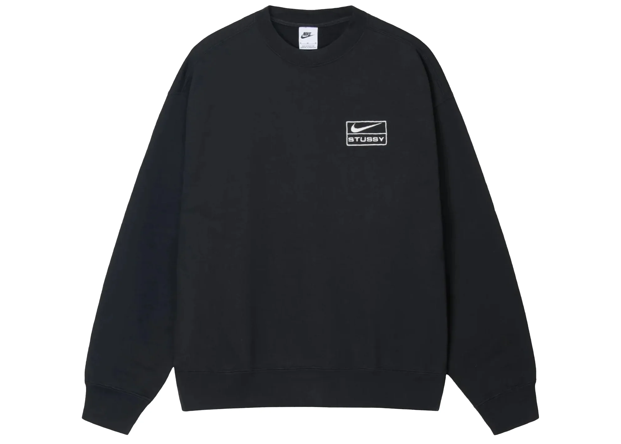 Nike x Stussy Crewneck Fleece Black