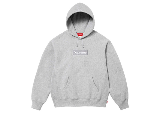 Supreme Box Logo Hooded Sweatshirt (FW24) Ash Grey