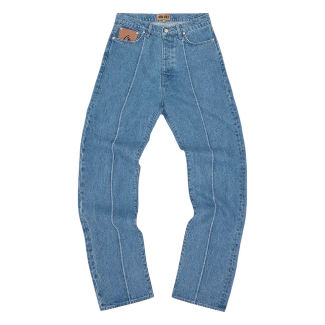 Corteiz C-Star Denim Jeans Baggy Fit Washed Blue