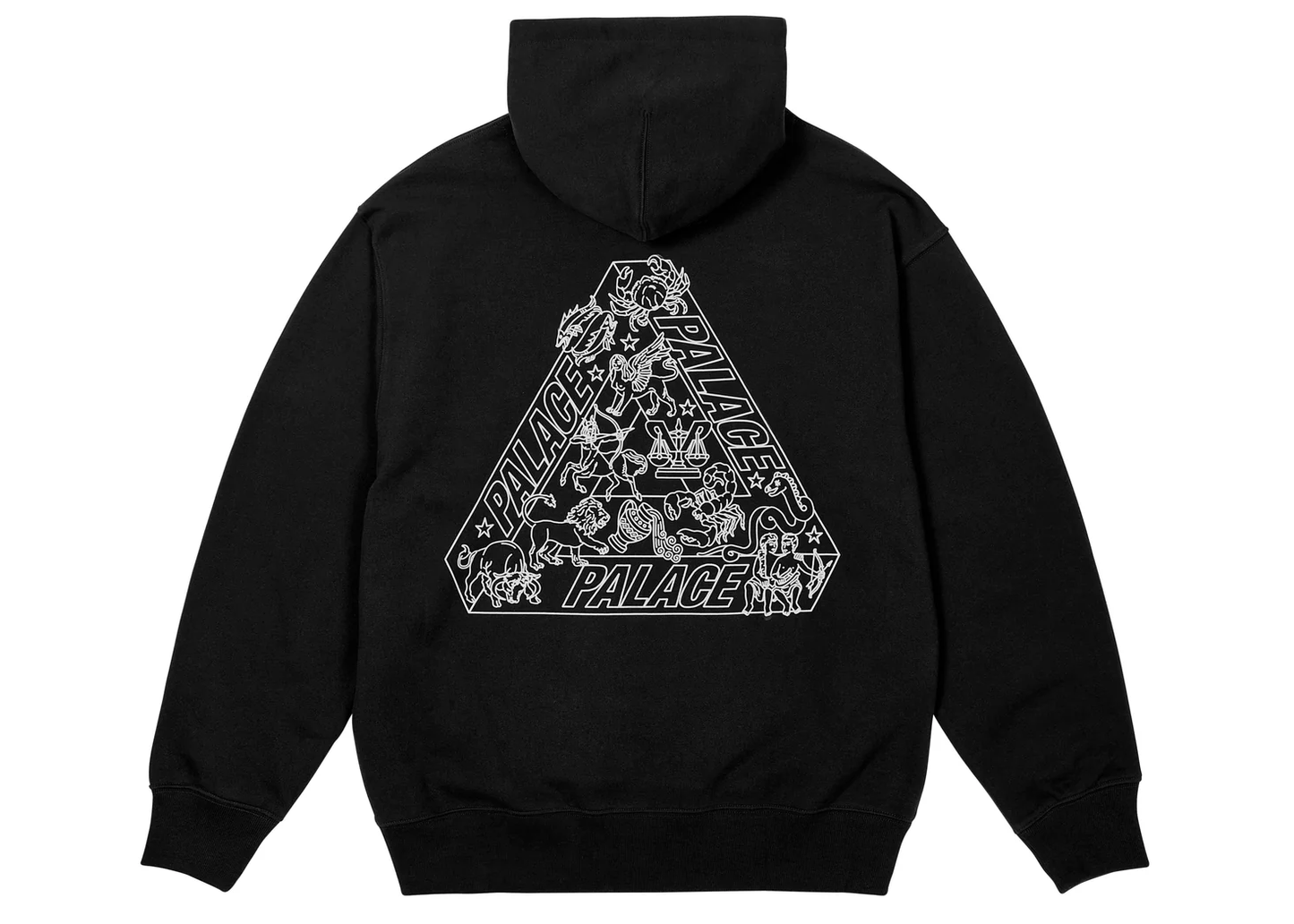 Palace Zodiac Tri-Ferg Hood Black