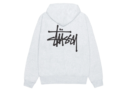 Stussy Basic Hoodie Ash Heather