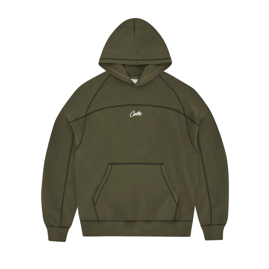 Corteiz HMP Hoodie Olive Black