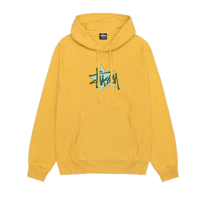 Stussy Star Hoodie Pigment Dyed Yellow