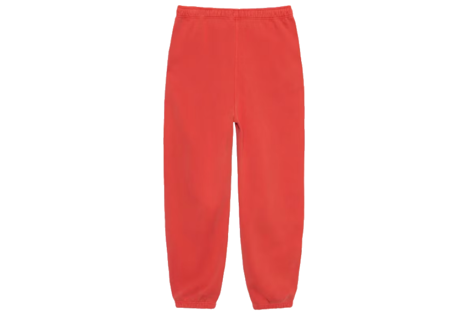 Stussy x Nike Pigment Dyed Fleece Sweatpants Habanero Red