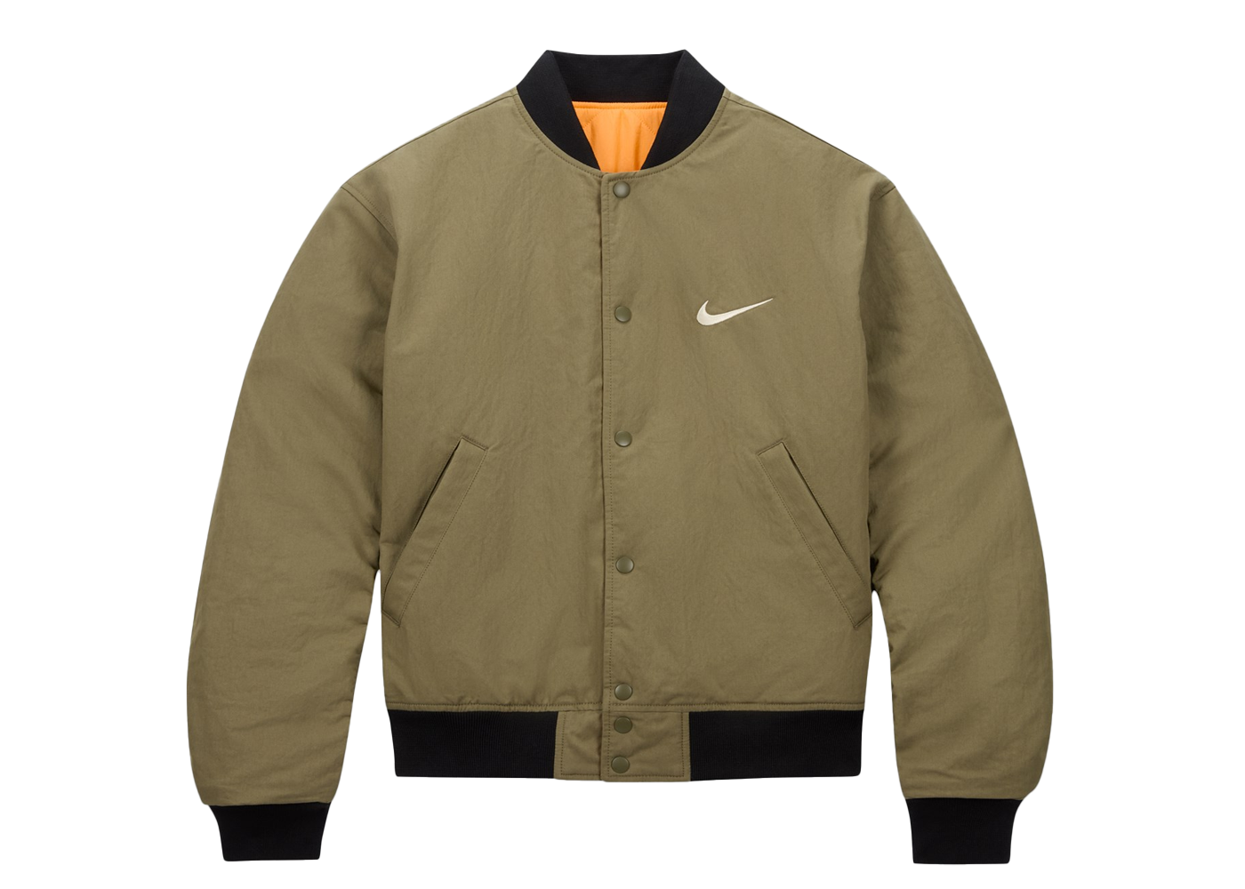 Stussy x Nike Reversible Varsity Jacket Medium Olive