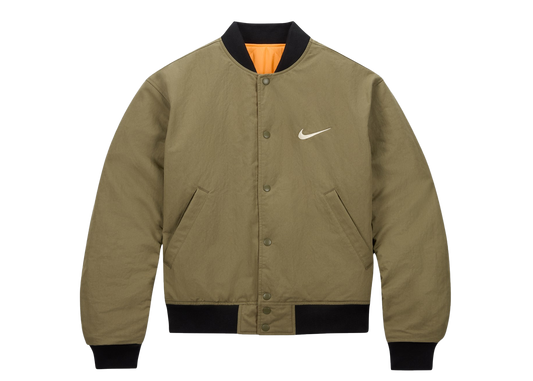 Stussy x Nike Reversible Varsity Jacket Medium Olive