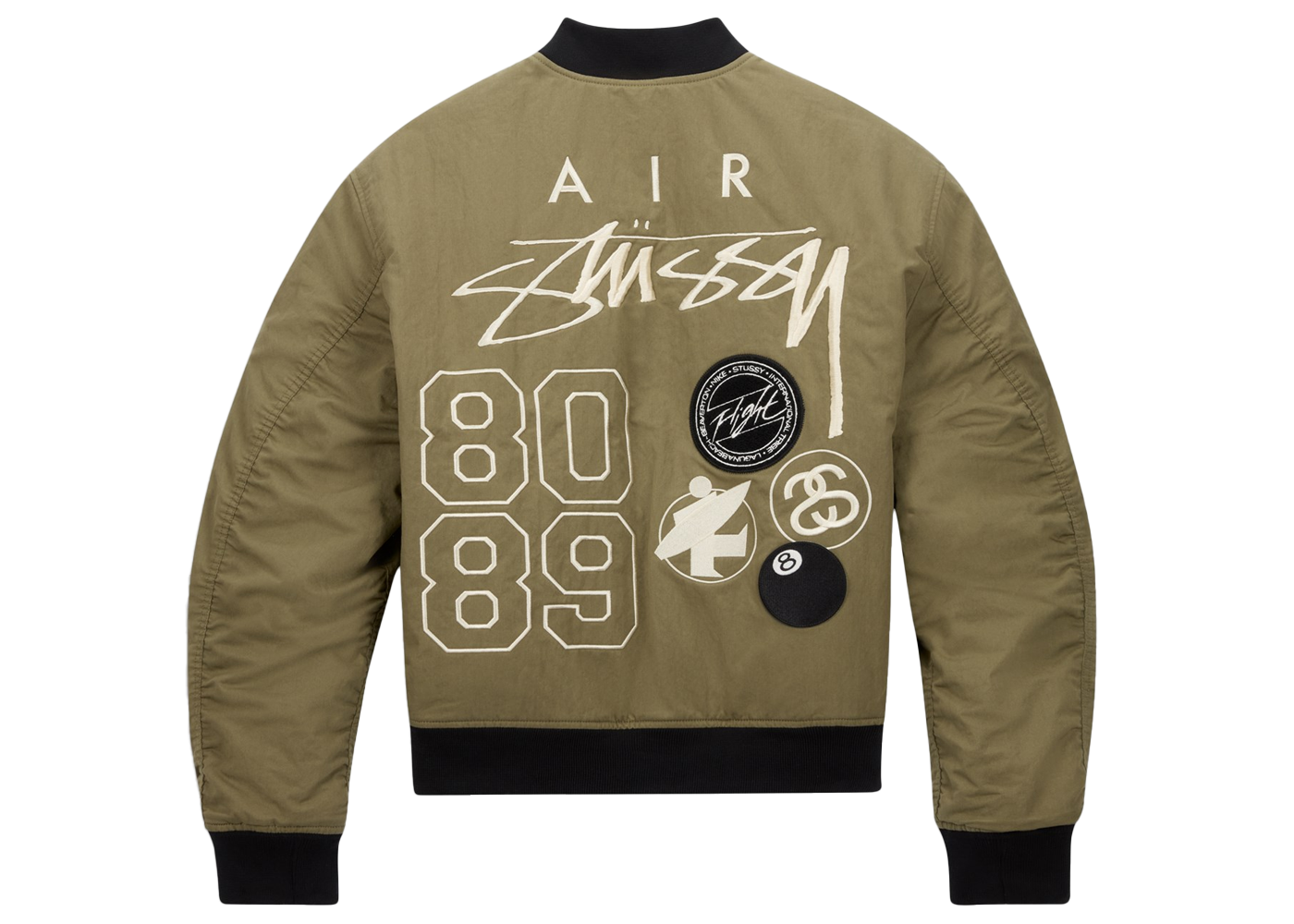 Stussy x Nike Reversible Varsity Jacket Medium Olive