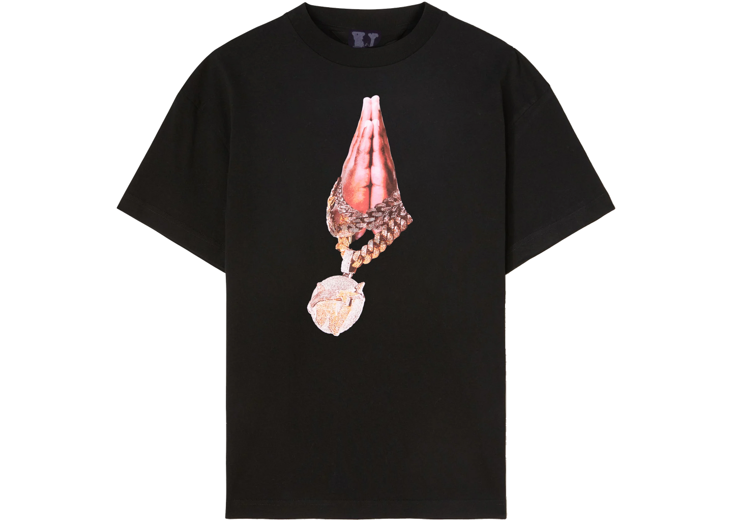 VLONE Black Pop Smoke Prayer Tee