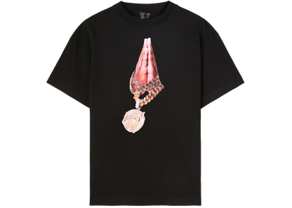 VLONE Black Pop Smoke Prayer Tee