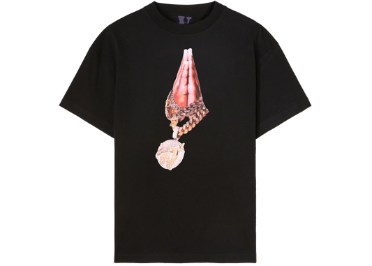 VLONE Black Pop Smoke Prayer Tee