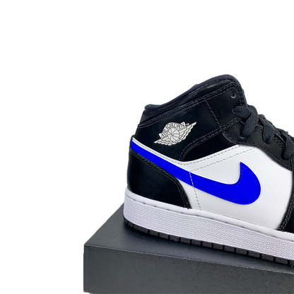 Air Jordan 1 Mid Black Racer Blue