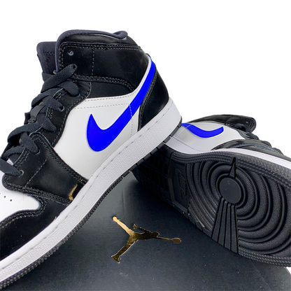 Air Jordan 1 Mid Black Racer Blue