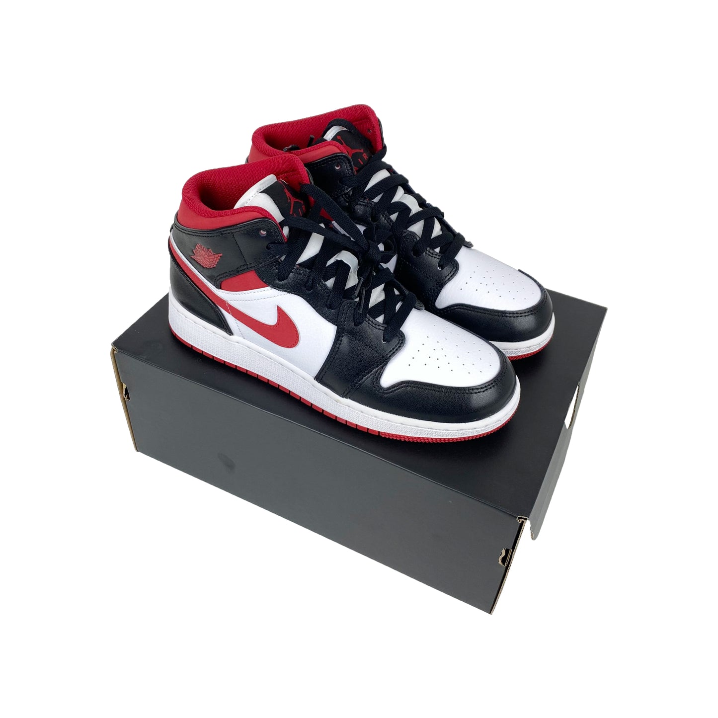 Air Jordan 1 Mid Gym Red Black White