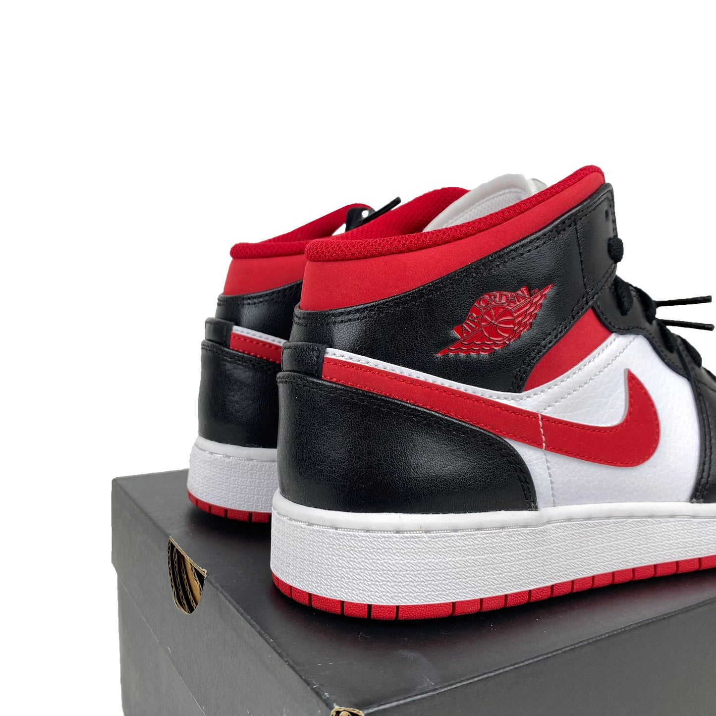 Air Jordan 1 Mid Gym Red Black White