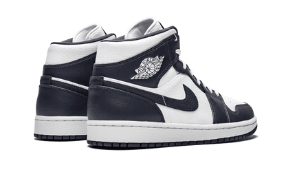 Air Jordan 1 Mid White Metallic Gold Obsidian