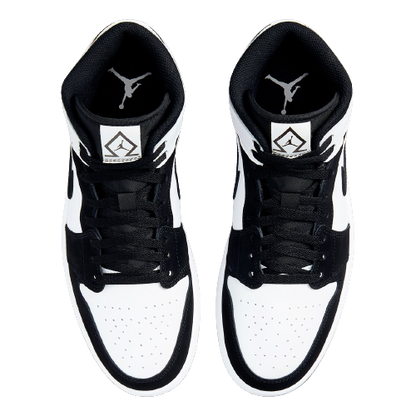 Nike Air Jordan 1 Mid White Black Diamond