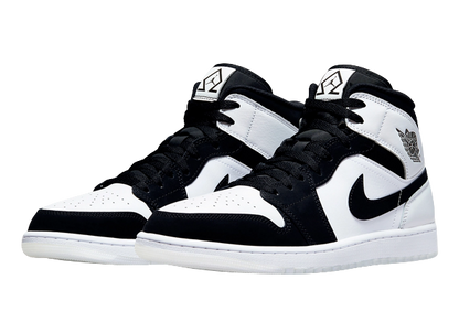 Nike Air Jordan 1 Mid White Black Diamond