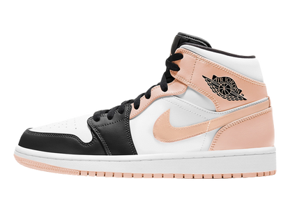 Nike Air Jordan 1 Mid Arctic Orange Black Toe