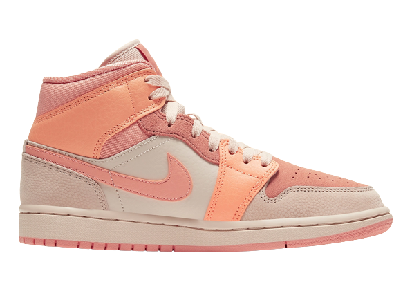 Jordan 1 Mid Apricot Orange (Women's)