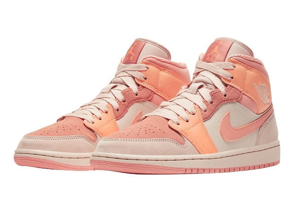 Jordan 1 Mid Apricot Orange (Women's)